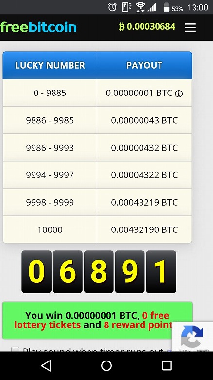 最低支払額が0.00000001 BTCに