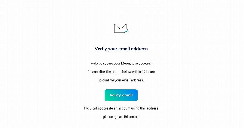 メール内の「Verify email」ボタンをクリック